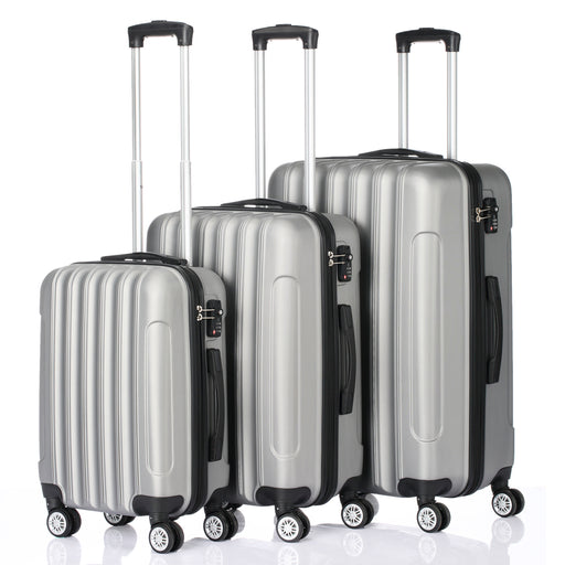 3-in-1 Multifunctional Traveling Suitcase In Silver Gray